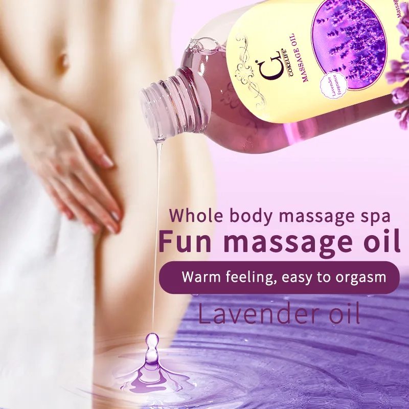 Lavender Massage Oil. Natural Relaxing Body Oil