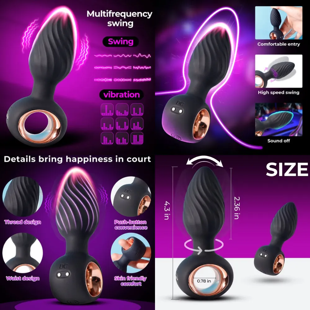 Vibrating anal Butt plug with Remote