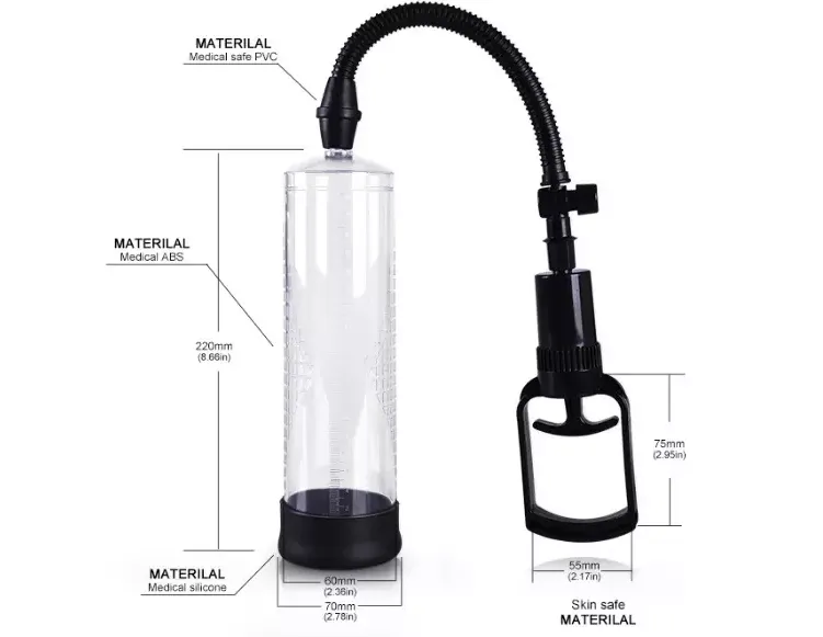 Penis Vacuum Pump with Pressure Gauge Penis extender