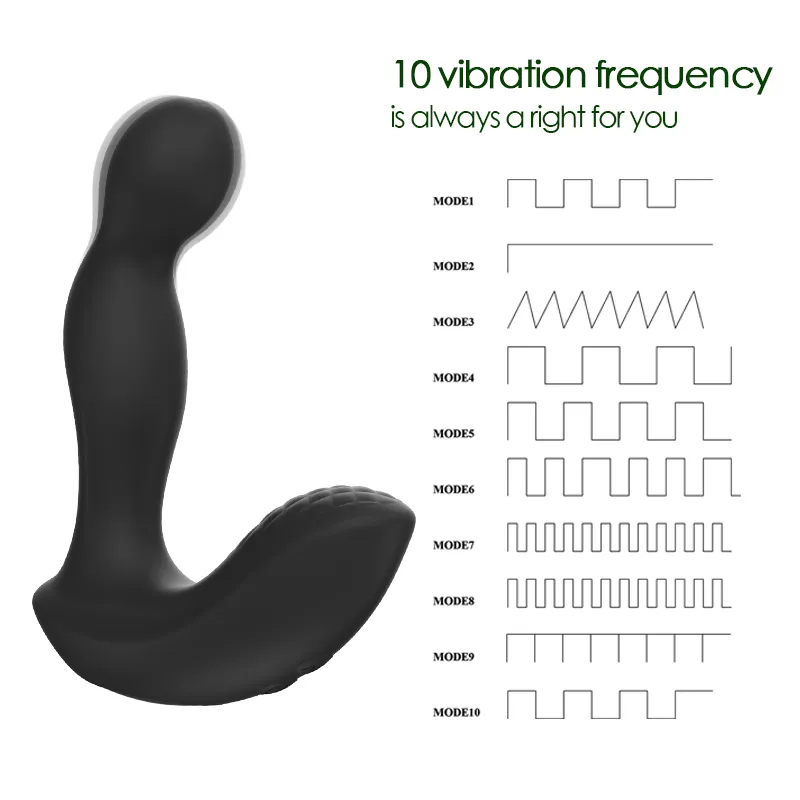 Vibrating Prostate Massager with Penis Ring and remote