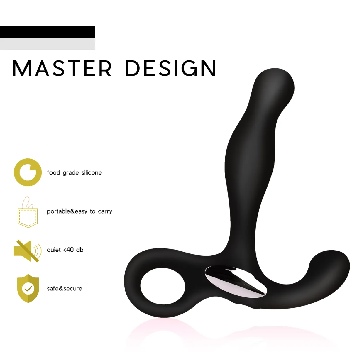 Prostate Massager Adjustable Vibrating Butt Plug