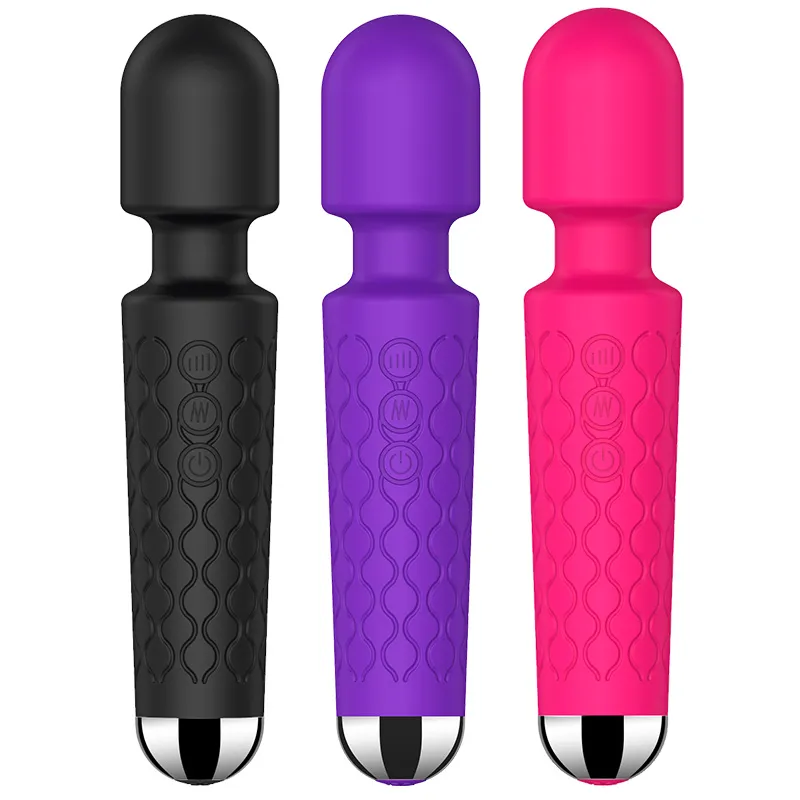 Mini Wand Vibrator  20 Modes Waterproof USB clit Massager