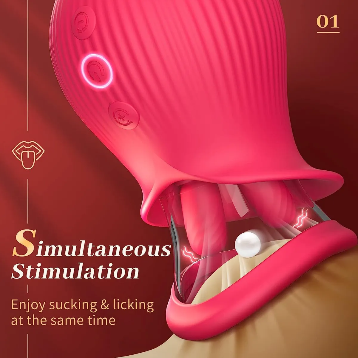 Rose Clitoral Suction Vibrator
