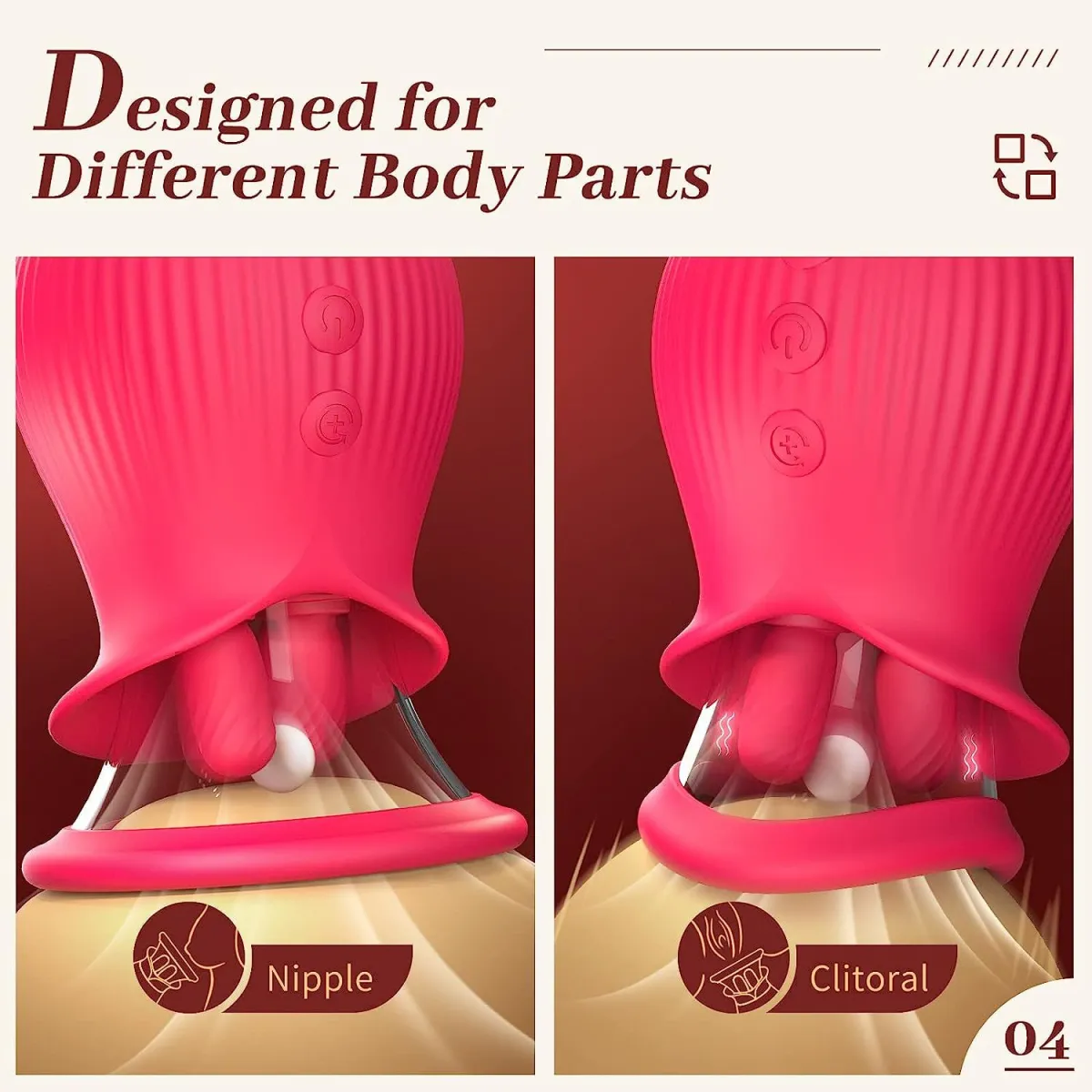Rose Clitoral Suction Vibrator