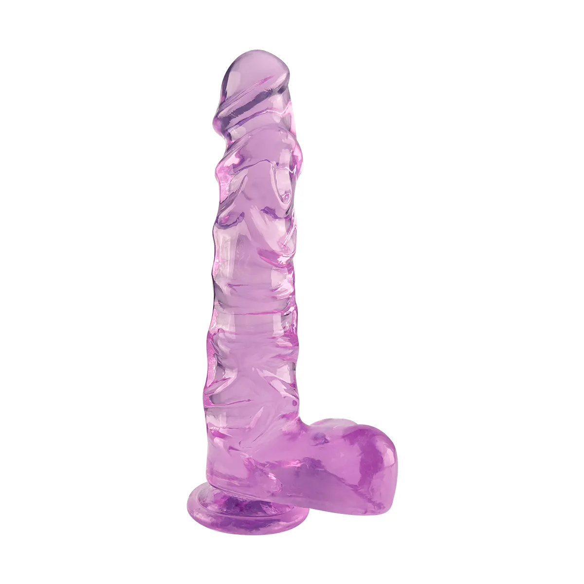 Clear Spiral Dildo with Suction Cup Sex Toy