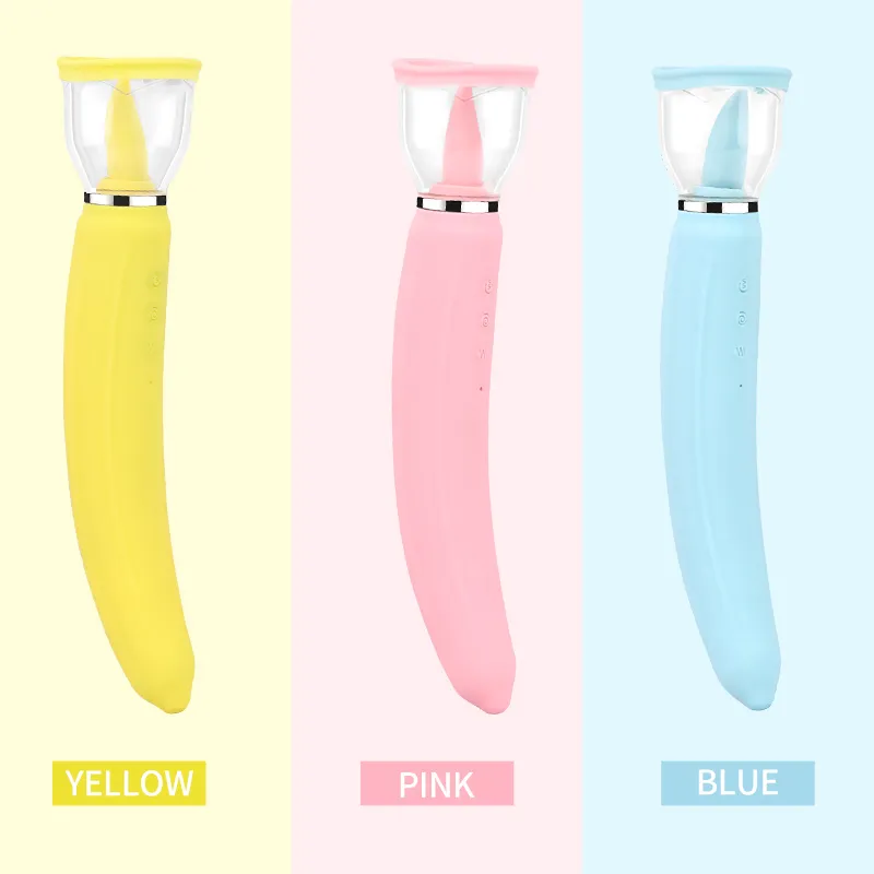 Nipple Sucker with Rotating Tongue Vibrator