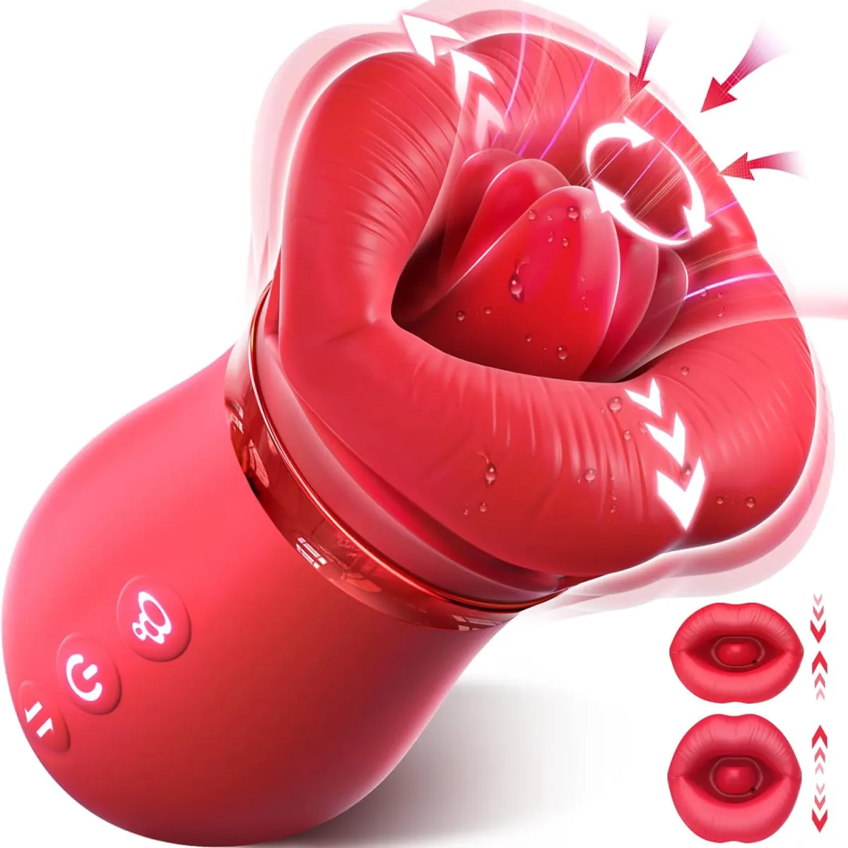 Rose Tounge Licking Vibrator Women Sex Toys