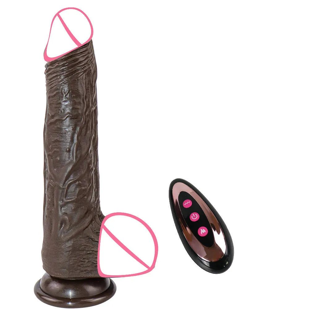 Black Realistic Dildo Vibrator
