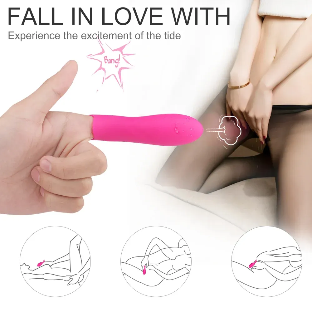 Pink Vibrating Finger Sleeve G-Spot & Clit Vibrator