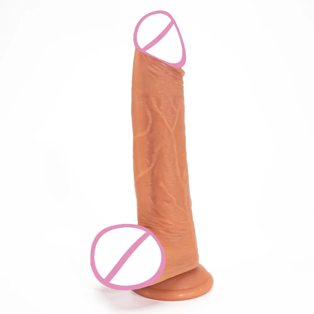 Realistic  Anal Dildo Textured Liquid Silicone